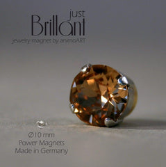 Magnet Brosche "just BRILLANT" 10 mm - verschiedene Farben_Schmuck_handmade_animoART