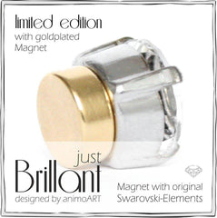 Magnet Brosche "just BRILLANT" 10 mm - verschiedene Farben_Schmuck_handmade_animoART