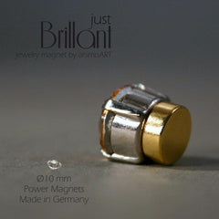 Magnet Brosche "just BRILLANT" 10 mm - verschiedene Farben_Schmuck_handmade_animoART