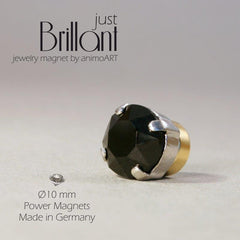 Magnet Brosche "just BRILLANT" 10 mm - verschiedene Farben_Schmuck_handmade_animoART