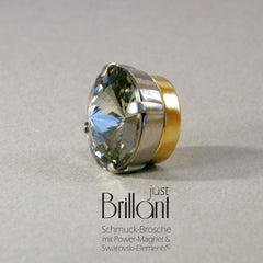 Magnet Brosche "just BRILLANT" 14 mm - verschiedene Farben_Schmuck_handmade_animoART