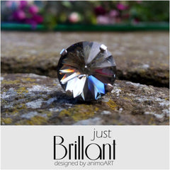 Magnet Brosche "just BRILLANT" 14 mm - verschiedene Farben - animoART