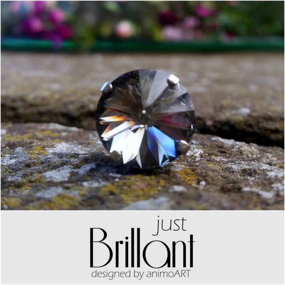 Magnet Brosche "just BRILLANT" 14 mm - verschiedene Farben_Schmuck_handmade_animoART