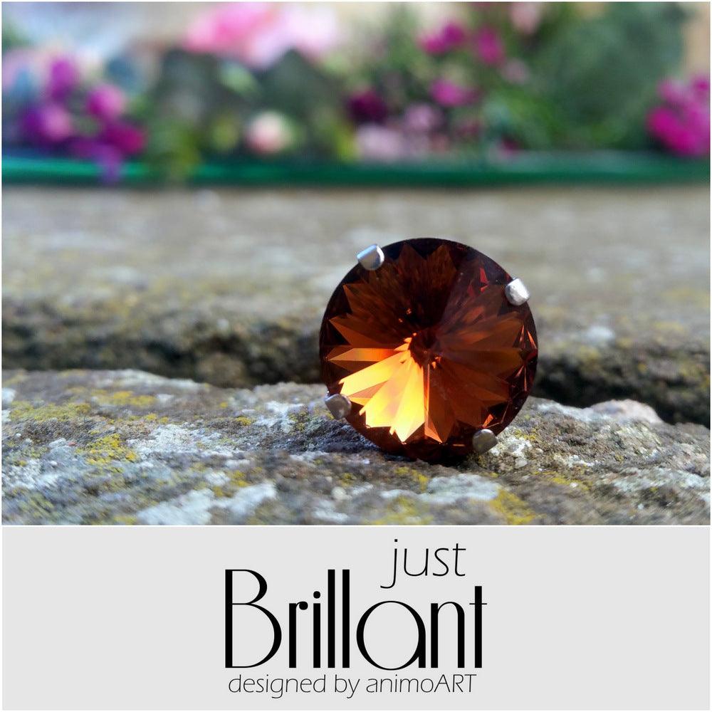 Magnet Brosche "just BRILLANT" 14 mm - verschiedene Farben_Schmuck_handmade_animoART