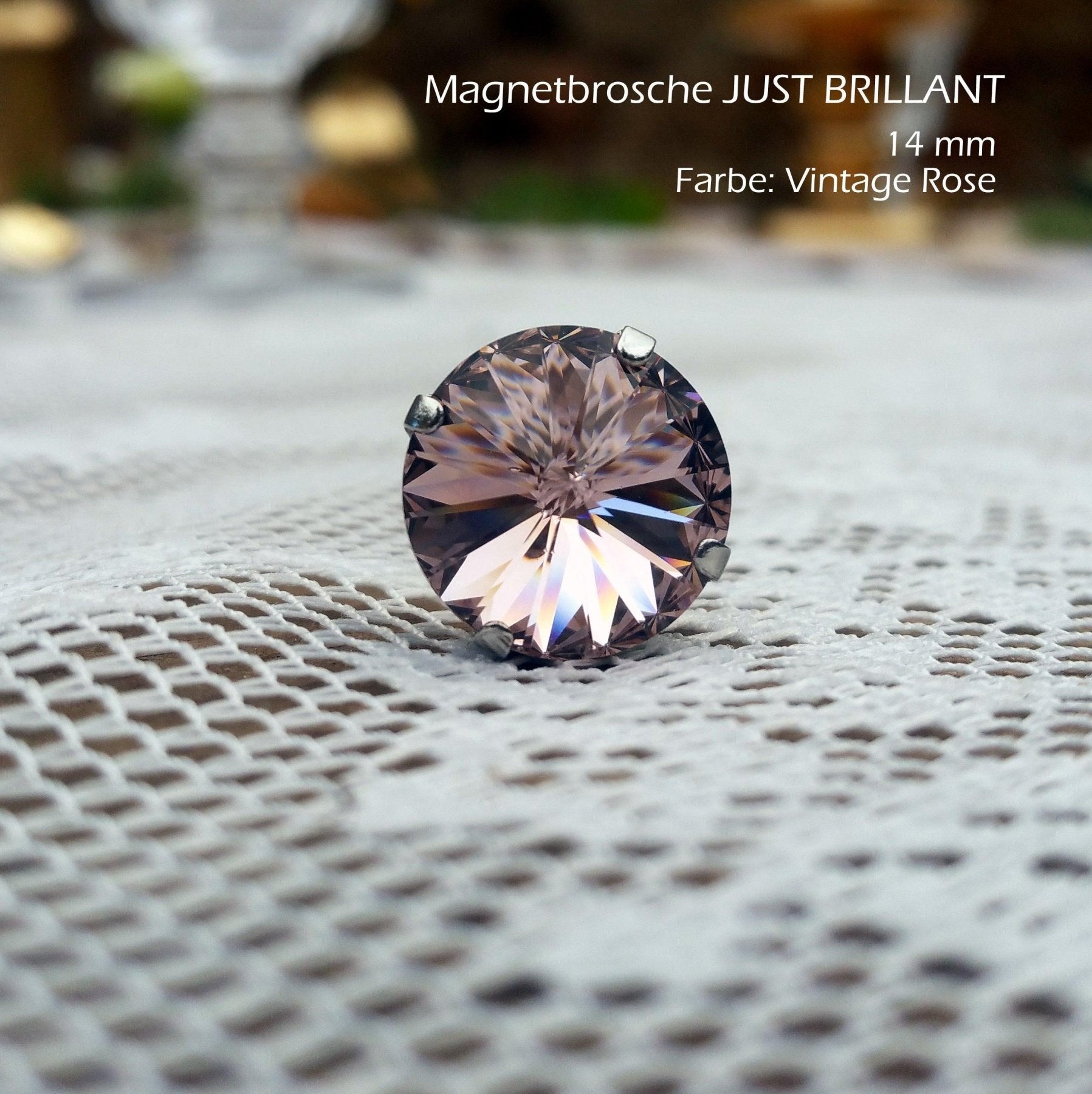 Magnet Brosche "just BRILLANT" 14 mm - verschiedene Farben_Schmuck_handmade_animoART