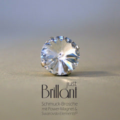 Magnet Brosche "just BRILLANT" 14 mm - verschiedene Farben_Schmuck_handmade_animoART