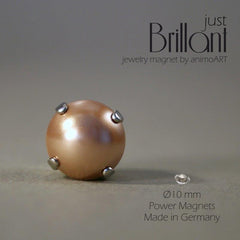 Magnet Brosche "just Glamour" 10 mm - verschiedene Farben_Schmuck_handmade_animoART