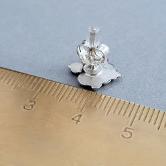 Ohrringe " Barocke Fleur de Lis" Ohrstecker, recyceltes 925er Silber - animoART