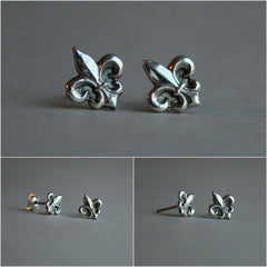 Ohrringe "Fleur de Lis" Handgefertigt_Schmuck_handmade_animoART