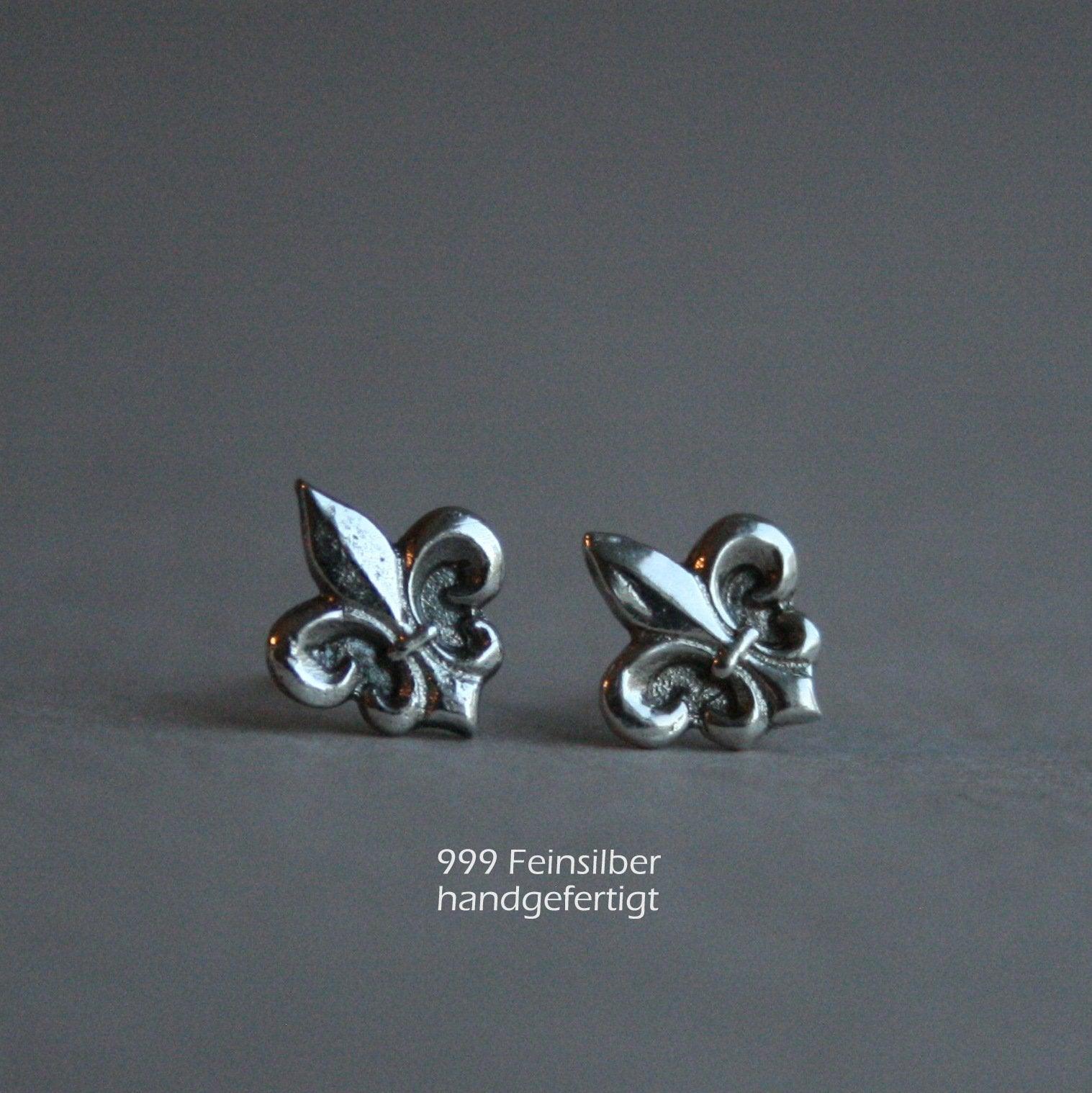 Ohrringe "Fleur de Lis" Handgefertigt_Schmuck_handmade_animoART