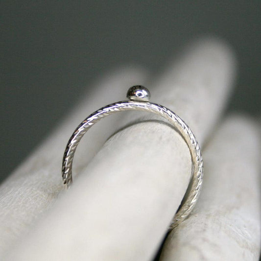 Ring mit Kugel in Silber - animoART