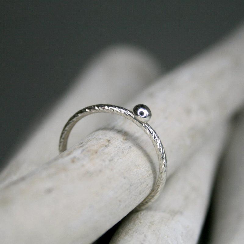 Ring mit Kugel in Silber - animoART