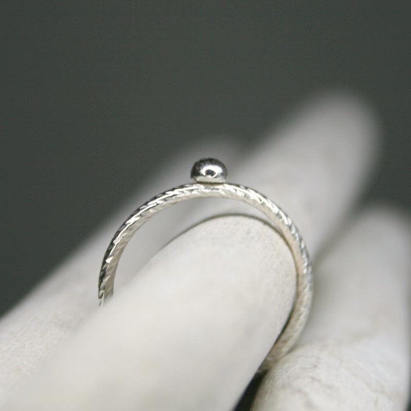 Ring mit Kugel in Silber - animoART