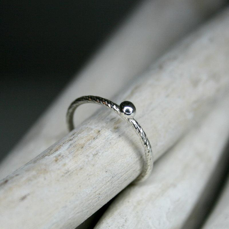 Ring mit Kugel in Silber - animoART