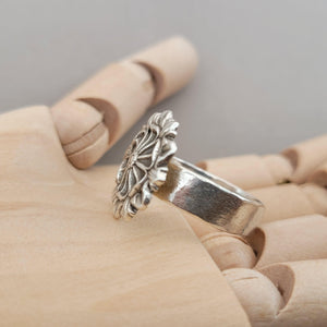 Ring mit Tudorrose - 925er Sterling Silber - animoART