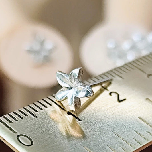 Ohrringe "Blüten" recyceltes Silber