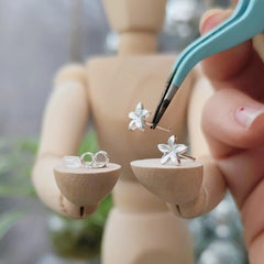 Kettenanhänger "Blüte" recyceltes Silber