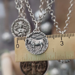 Kettenanhänger "Sternzeichen" recyceltes 925er Silber