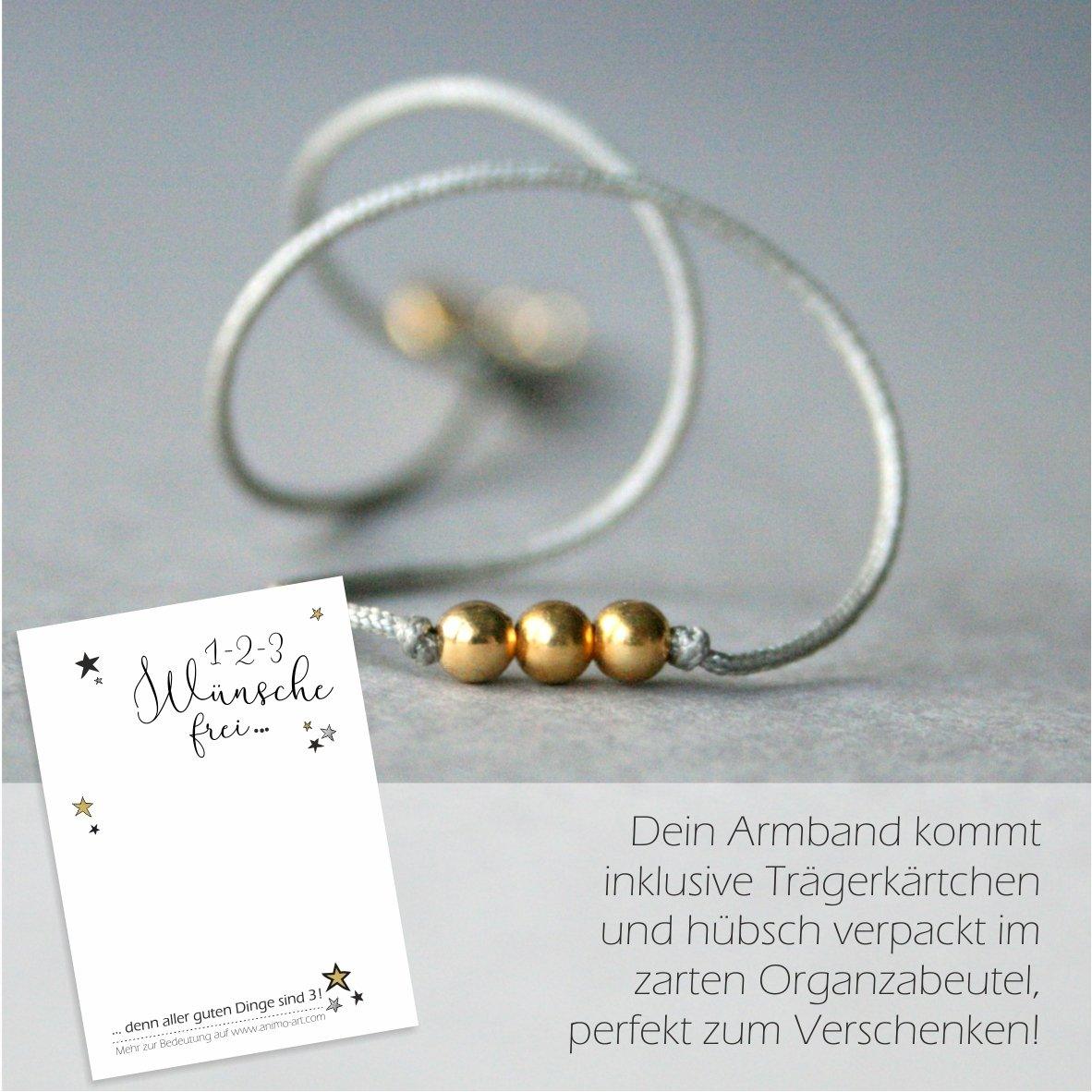 Wunscharmband "3 Wünsche frei" mit Symbolik_Schmuck_handmade_animoART