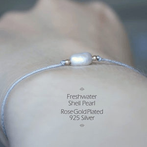 Armband Damen "mother of pearls" Muschelperle Rose_Schmuck_handmade_animoART
