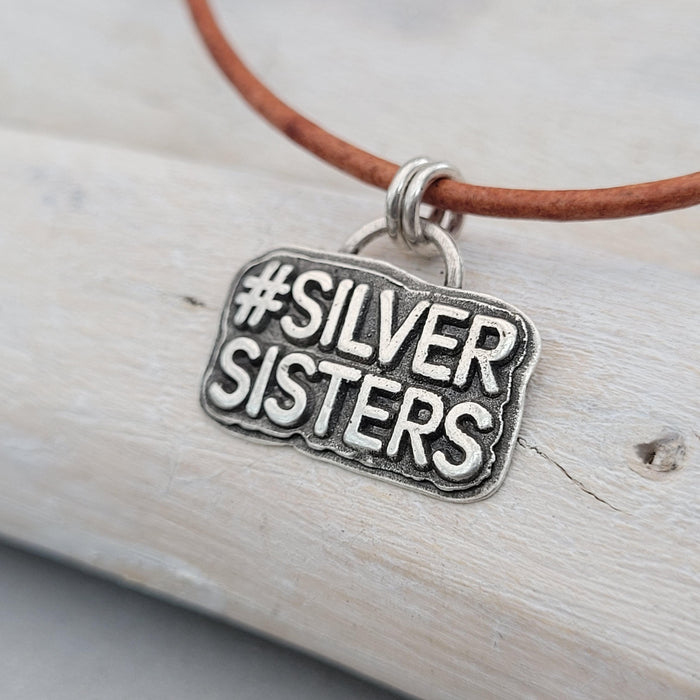 Anhänger #SILVERSISTERS, 925er recyceltes Silber, No.1, handgefertigt