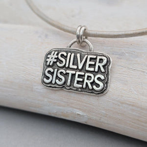 Anhänger #SILVERSISTERS, 925er recyceltes Silber, No.1, handgefertigt - animoART
