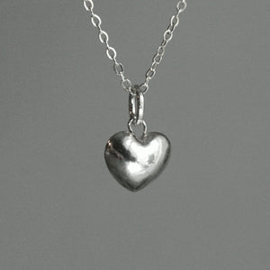 Anhänger "kleines Herz" mit Silberkette_Schmuck_handmade_animoART
