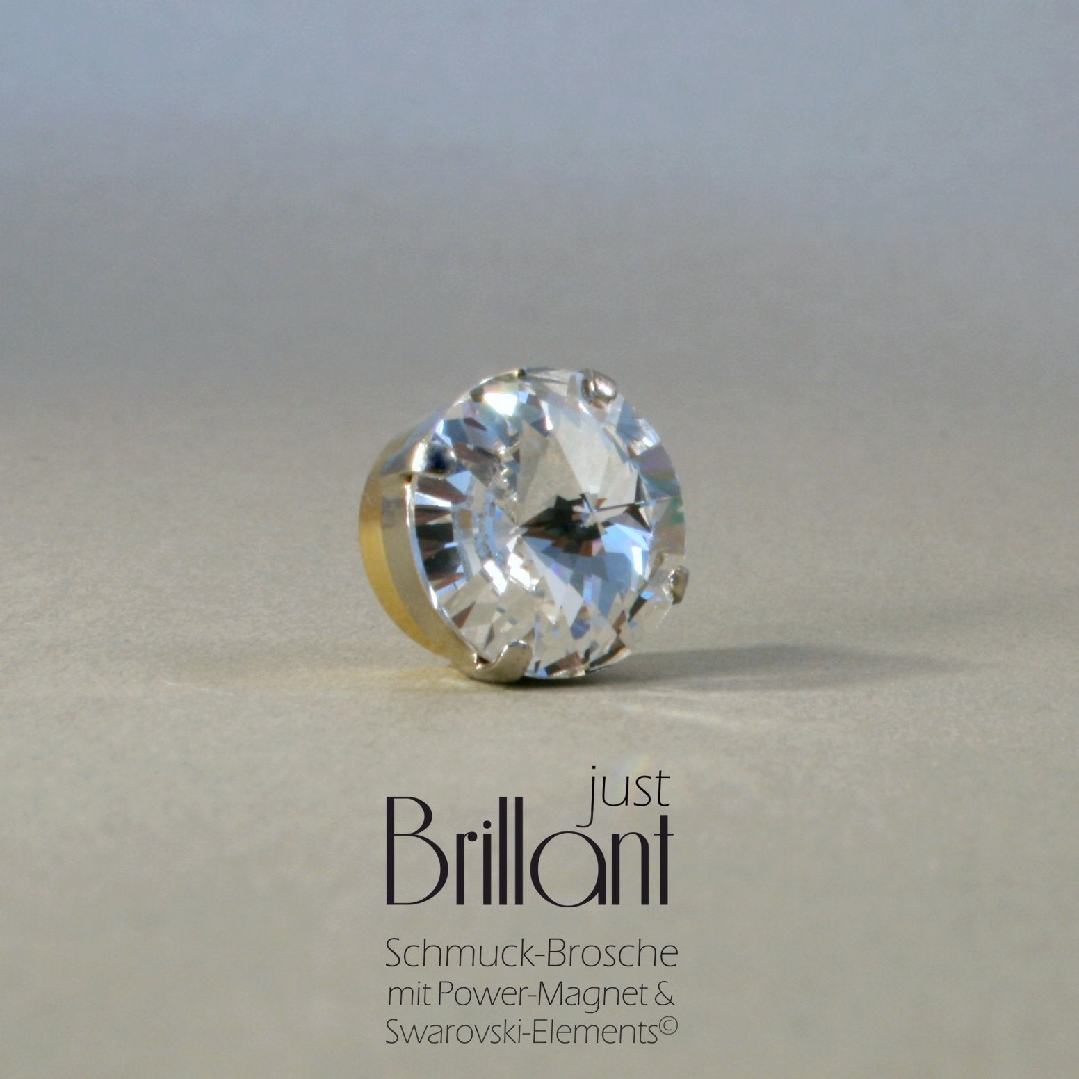 Magnet Brosche "just BRILLANT" 14 mm - verschiedene Farben_Schmuck_handmade_animoART