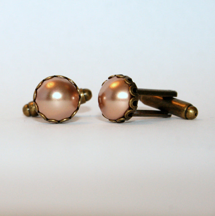 Manschettenknöpfe "Pearls" in rosegold
