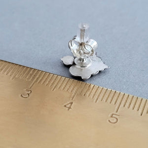 Ohrringe " Barocke Fleur de Lis"  Ohrstecker, recyceltes 925er Silber - animoART