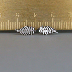 Ohrringe "kleiner Farn"  999 Silber - animoART