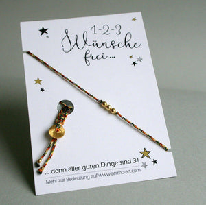 Wunscharmband "3 Wünsche frei" mit Symbolik_Schmuck_handmade_animoART